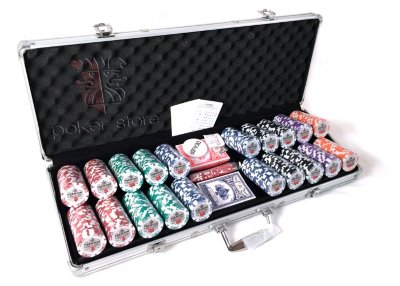 Набор для покера Premium 500 фишек Номиналы 5, 25, 50, 100, 500 и 1000
Сумма номиналов = 93000