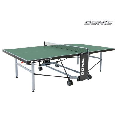 Всепогодный Теннисный стол Donic Outdoor Roller 1000 зеленый Размер стола: 274 х 152,5 х 76см 
Производство:Германия