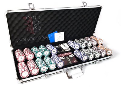 Набор для покера Nightman 500 фишек Номиналы 5, 25, 50, 100, 500 и 1000
Сумма номиналов = 93000