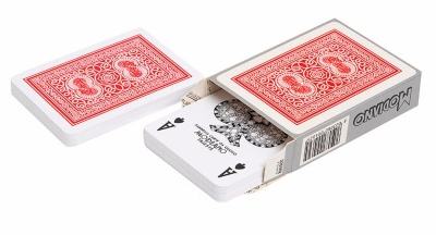 Карты для покера &quot;Modiano Old Trophy&quot; 100% пластик, Италия, красная 