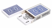 Карты для покера "Modiano Old Trophy" 100% пластик, Италия, синяя