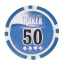 Набор для покера Leather Brown на 500 фишек - Набор для покера Leather Brown на 500 фишек