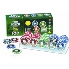 Фишки для покера Pro Poker, 100 шт Количество фишек: 100 штНоминал: 5, 10, 20, 50Вес фишки: 14 гр