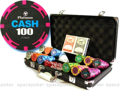 Набор для покера Cash 300 фишек Номиналы 1, 5, 25, 50, 100
Сумма номиналов = 9550